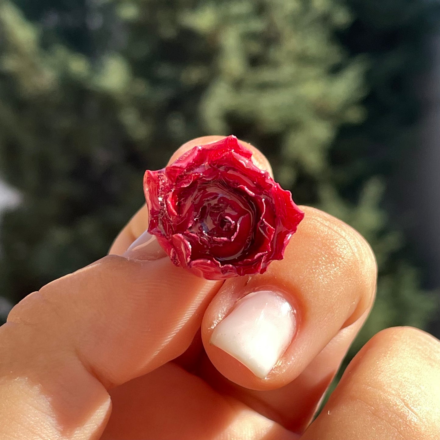 Charm Bocciolo di rosa vera