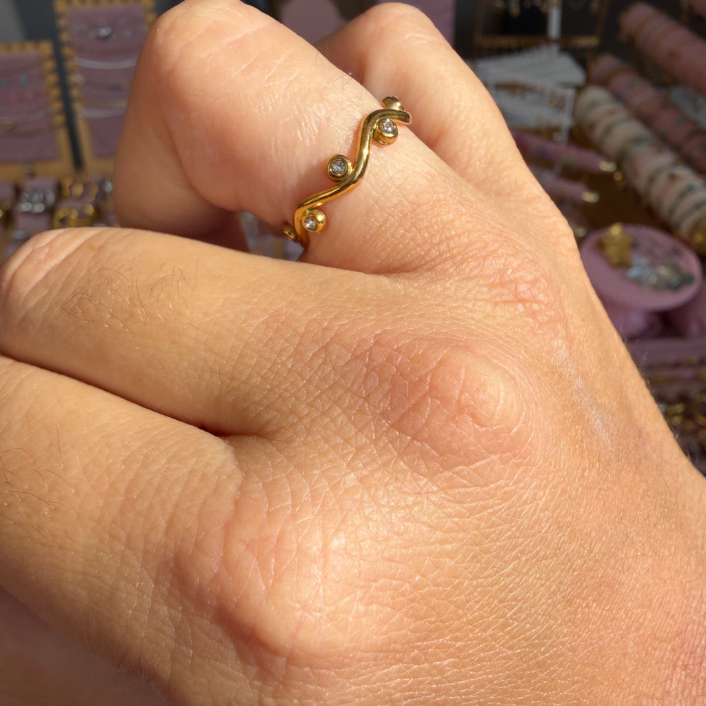 Anello luce ondeggiante in 2 colori