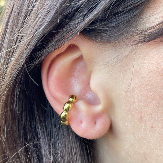 Ear cuff pallini in 2 colori