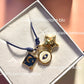 Charm Luna Blu glitter