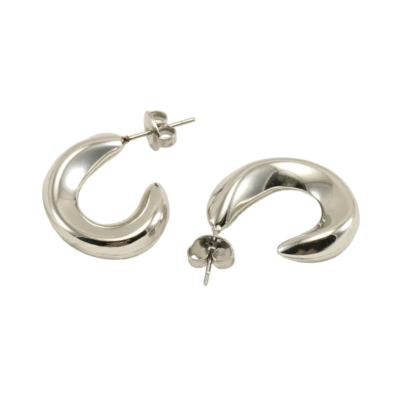 Orecchini onda in 2 colori