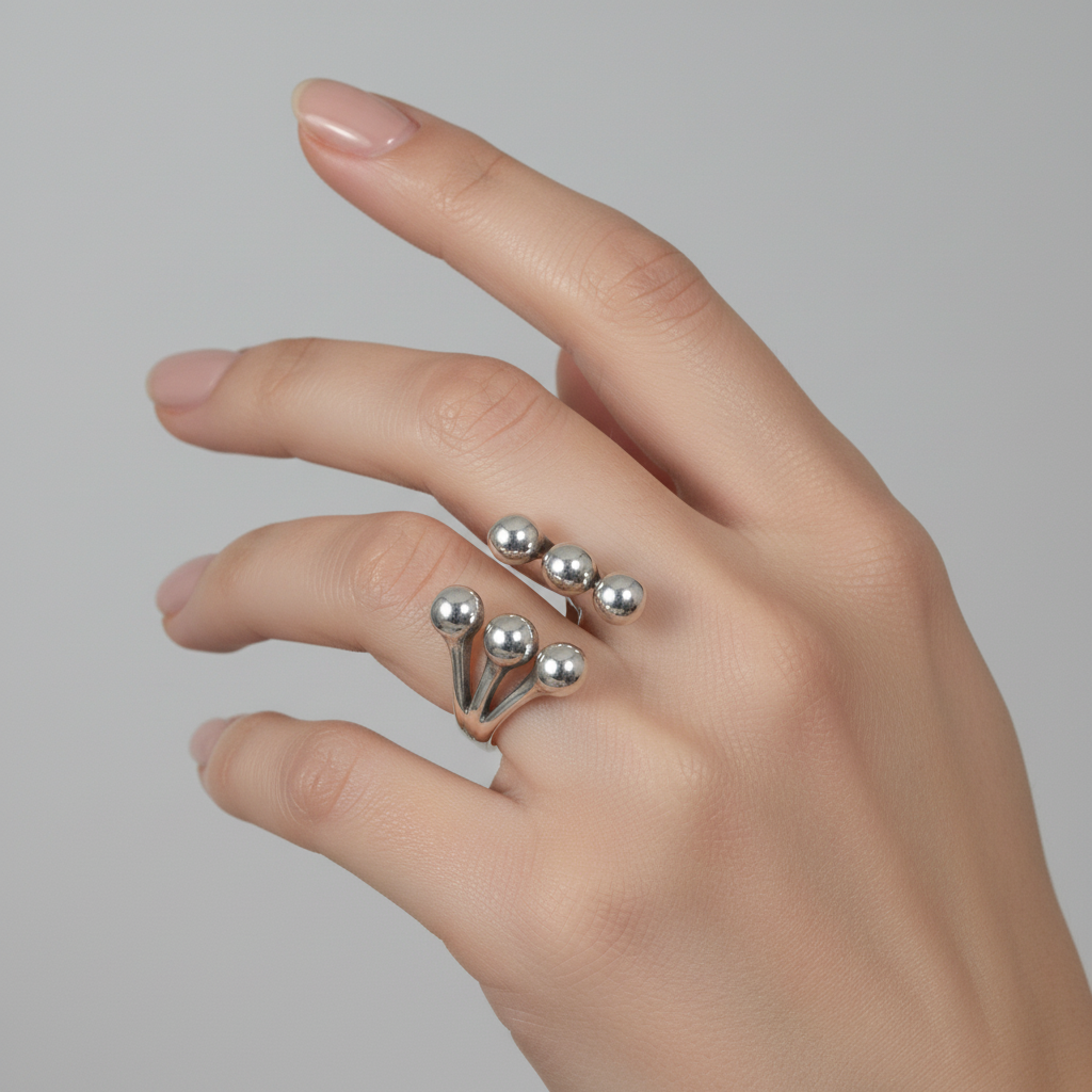 Anello bubble in 2 colori