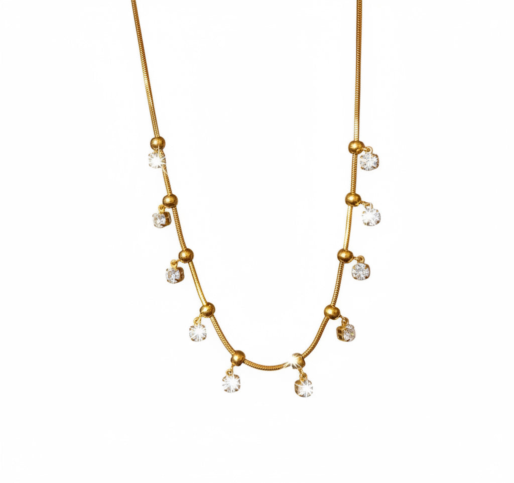 Collana quadratini di luce in 2 colori