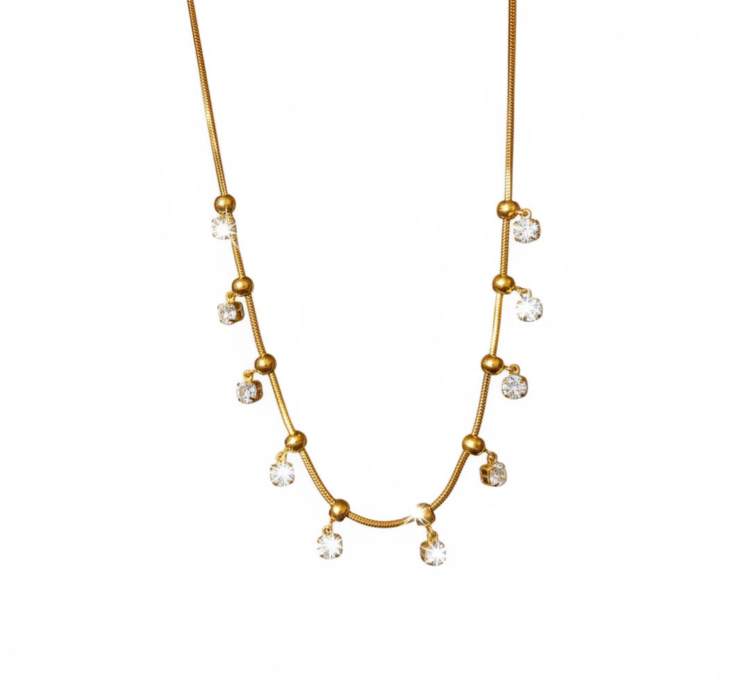 Collana quadratini di luce in 2 colori