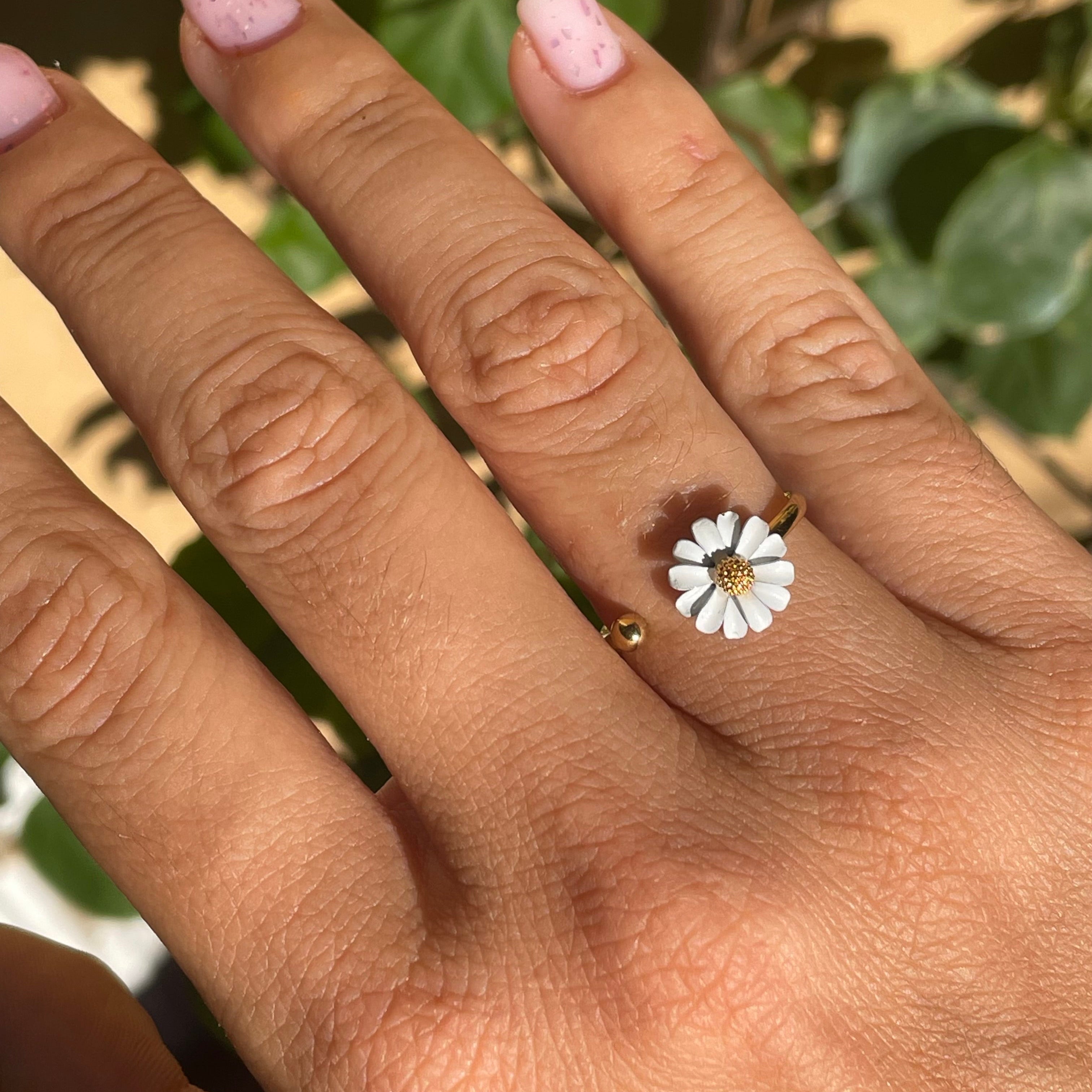 Anello margherita in 2 colori