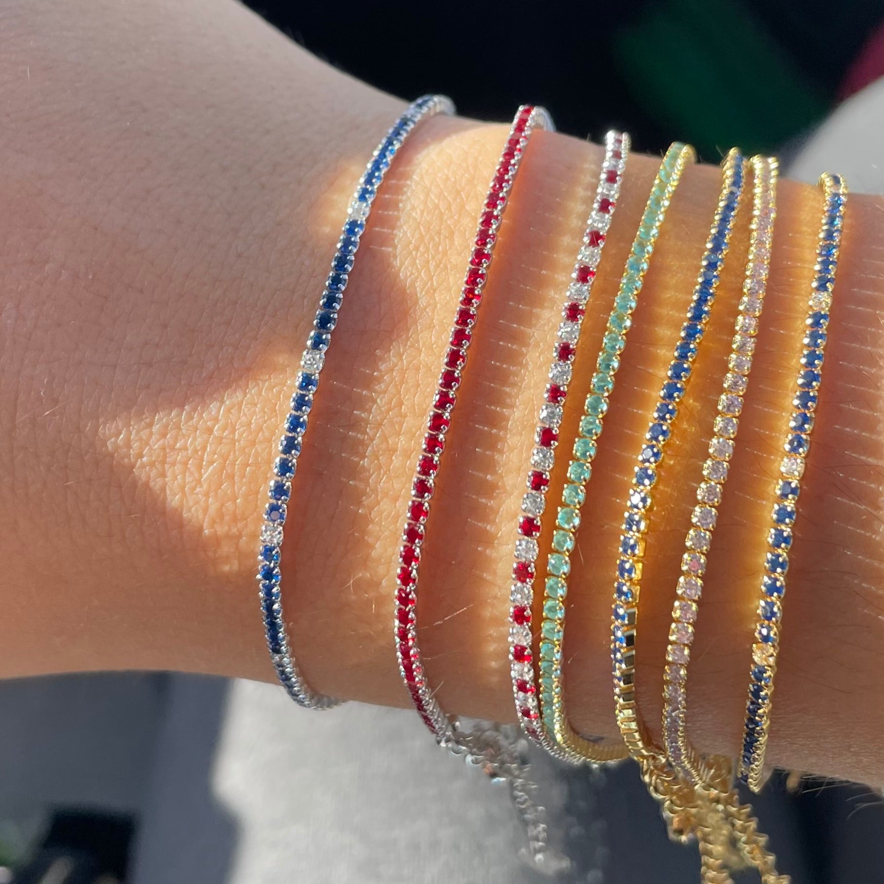 Bracciale tennis in 7 colori