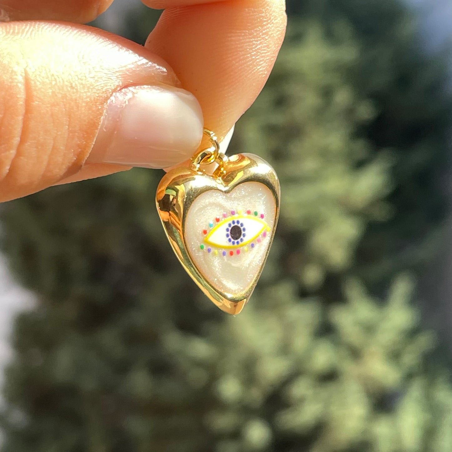 Charm cuore e occhio di Allah
