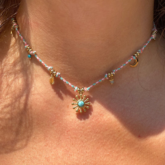 Collana sole marino in 4 colori