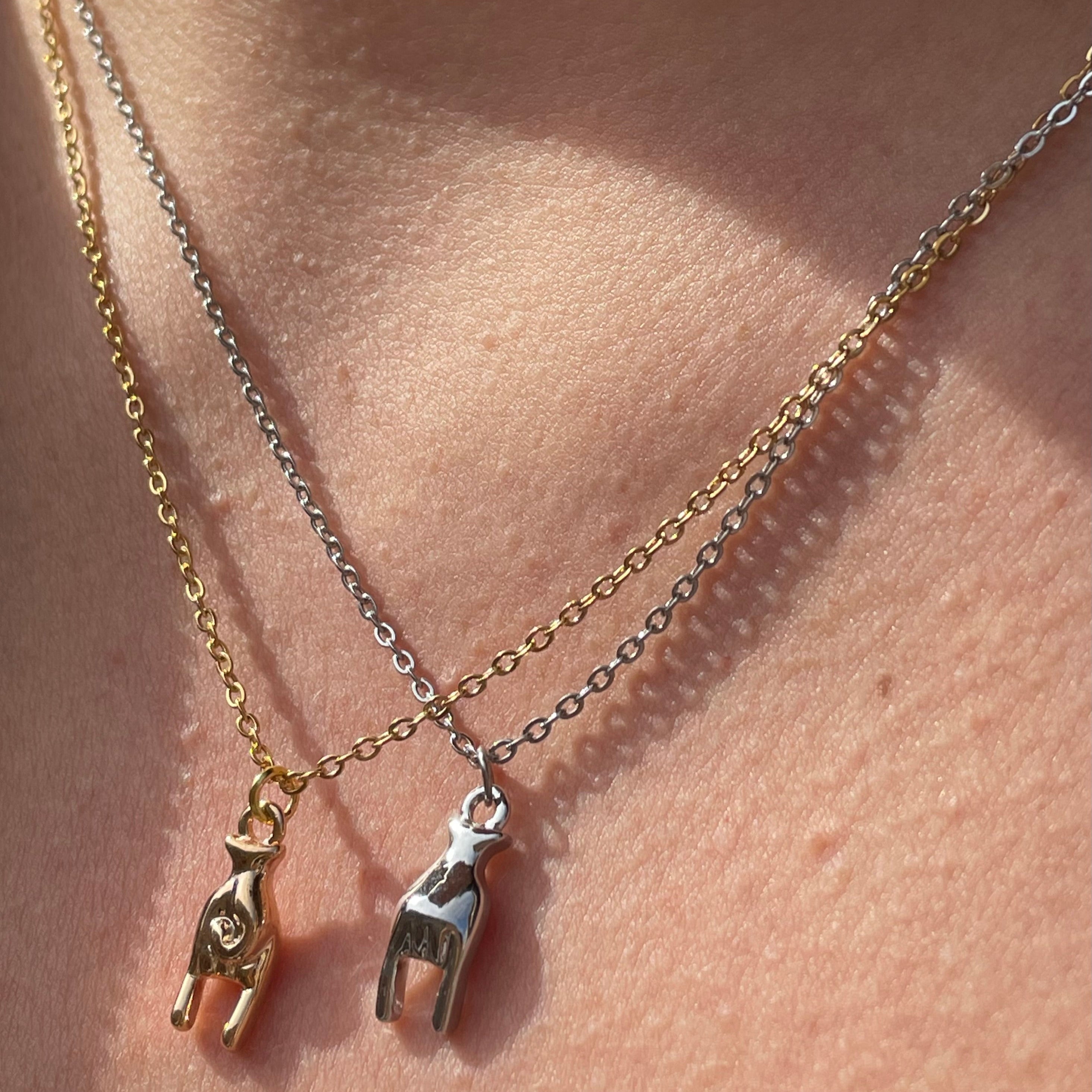 Collana corna in 2 colori
