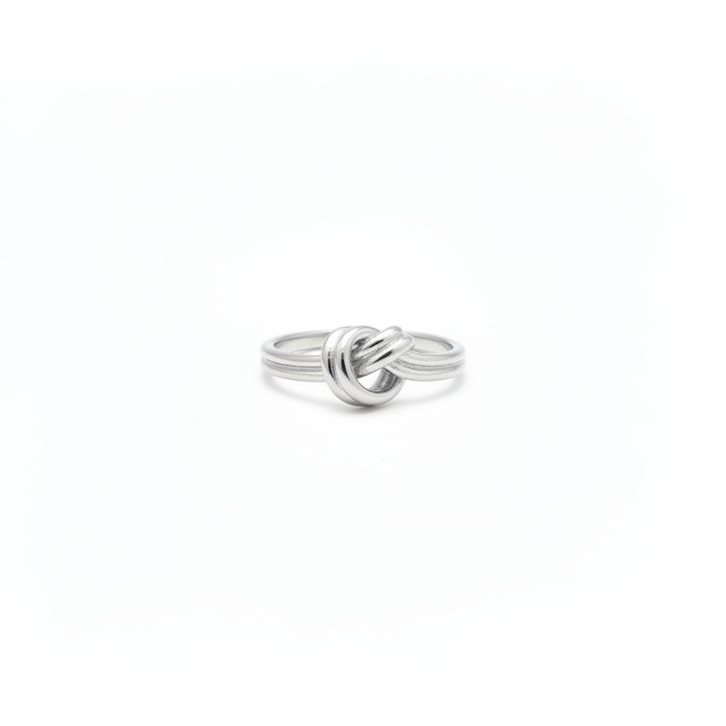 Anello nodo doppio in 2 colori