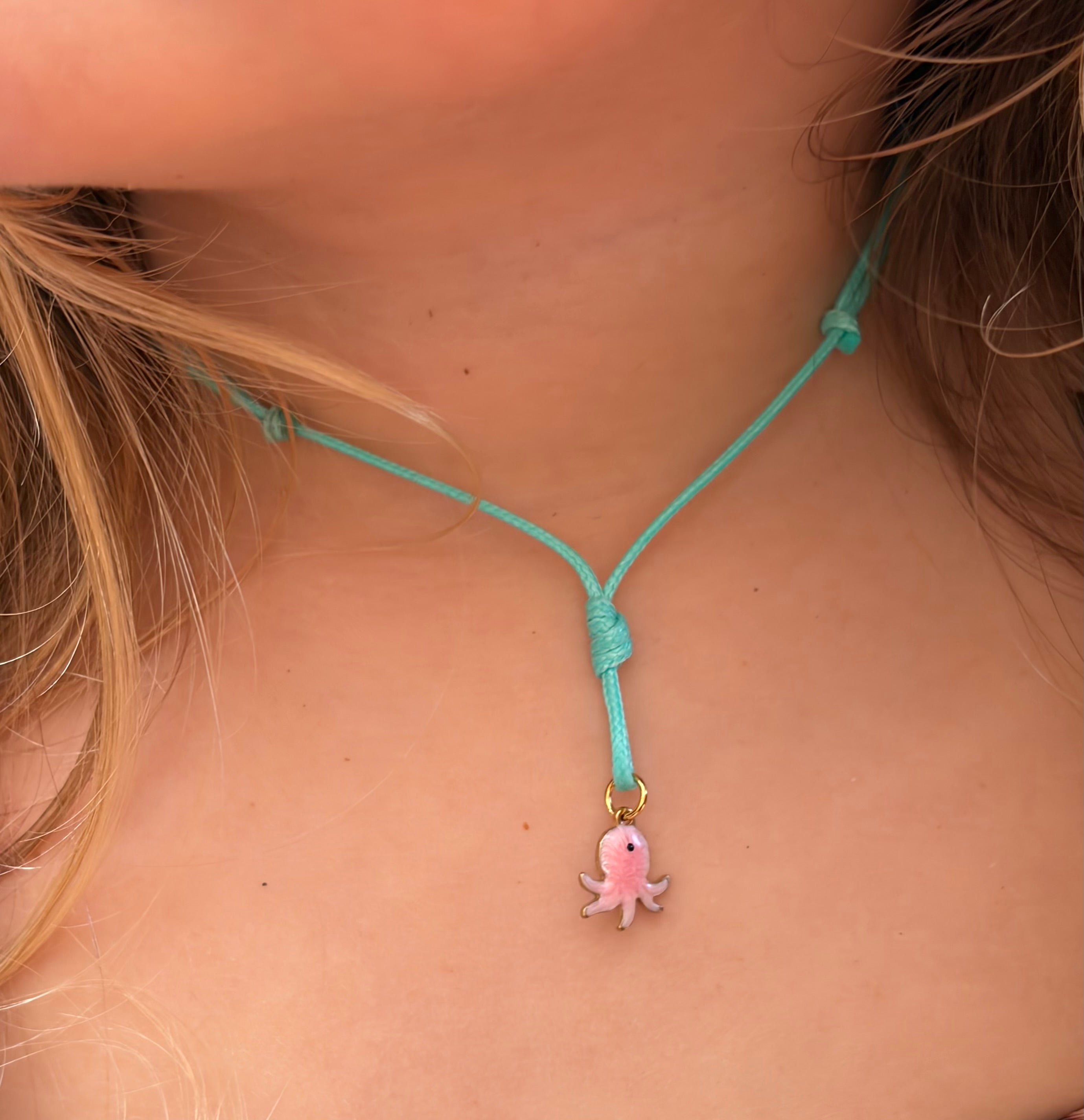 Charm Polpo rosa