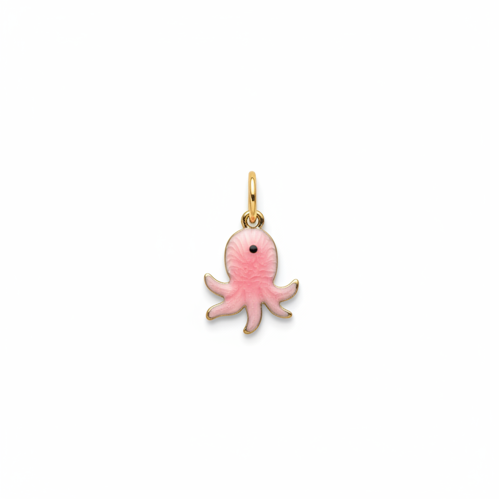 Charm Polpo rosa