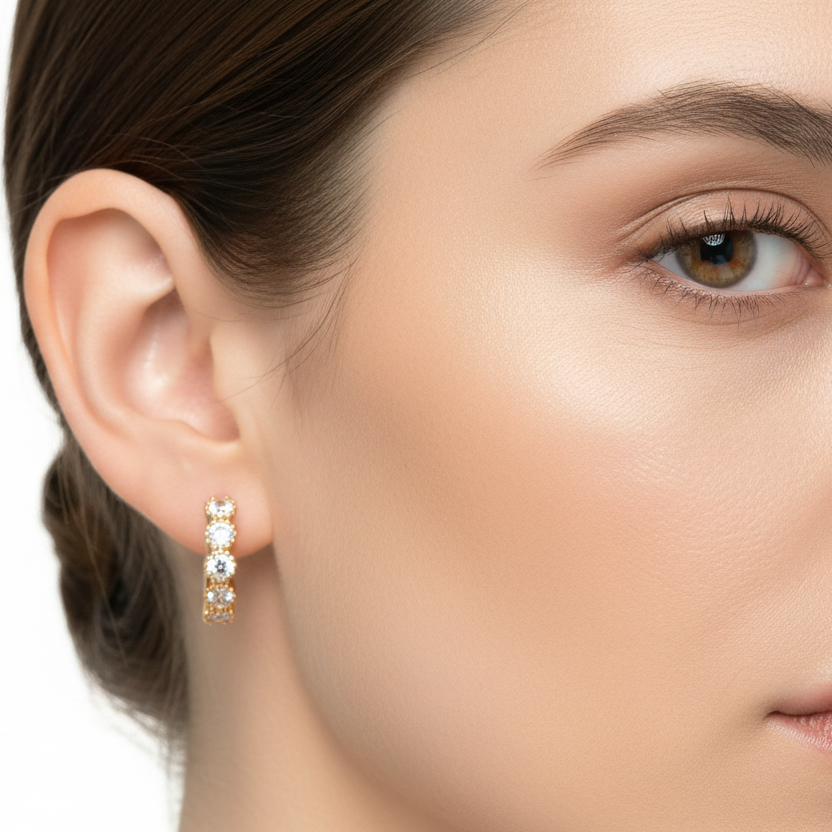 Orecchino raggiante in 3 colori