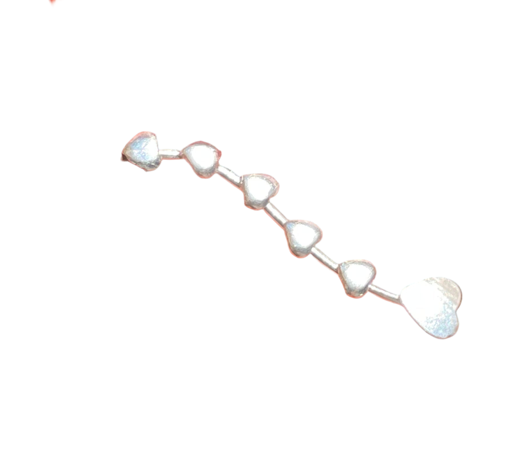 Orecchino laterale cuori