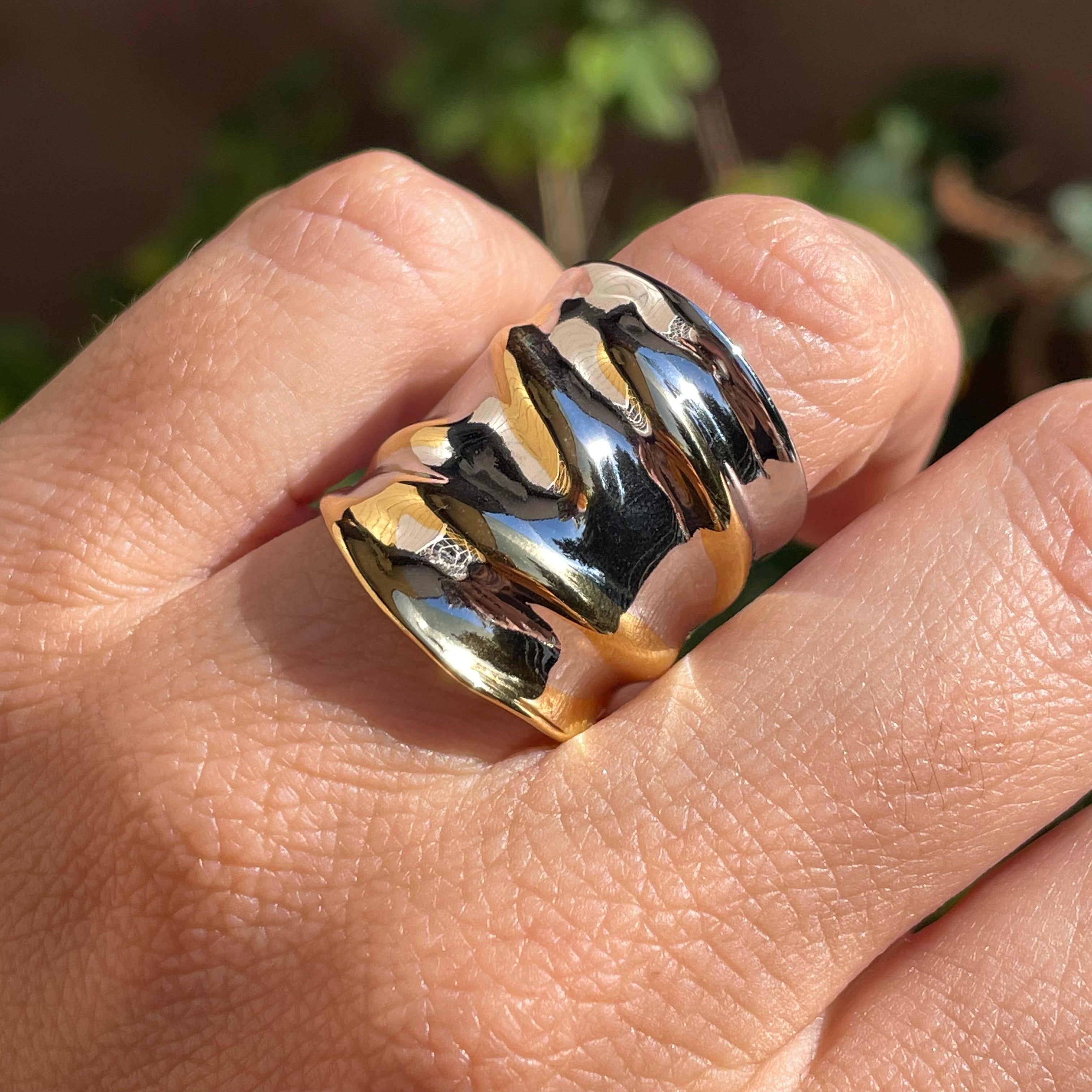 Anello fascione in 3 colori