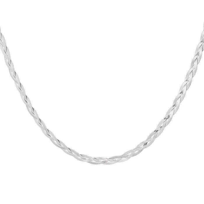 Collana snake intrecciata in 2 colori