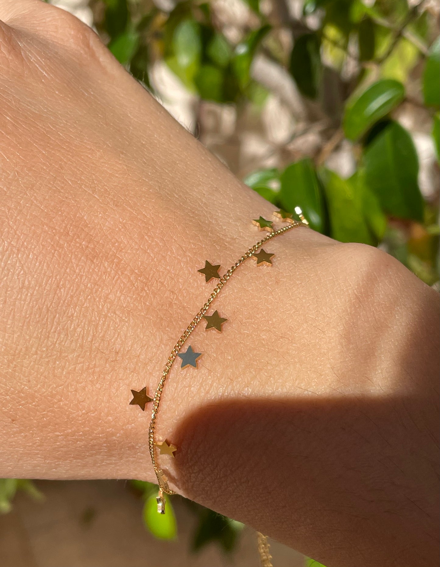 Bracciale con stelline in 2 colori