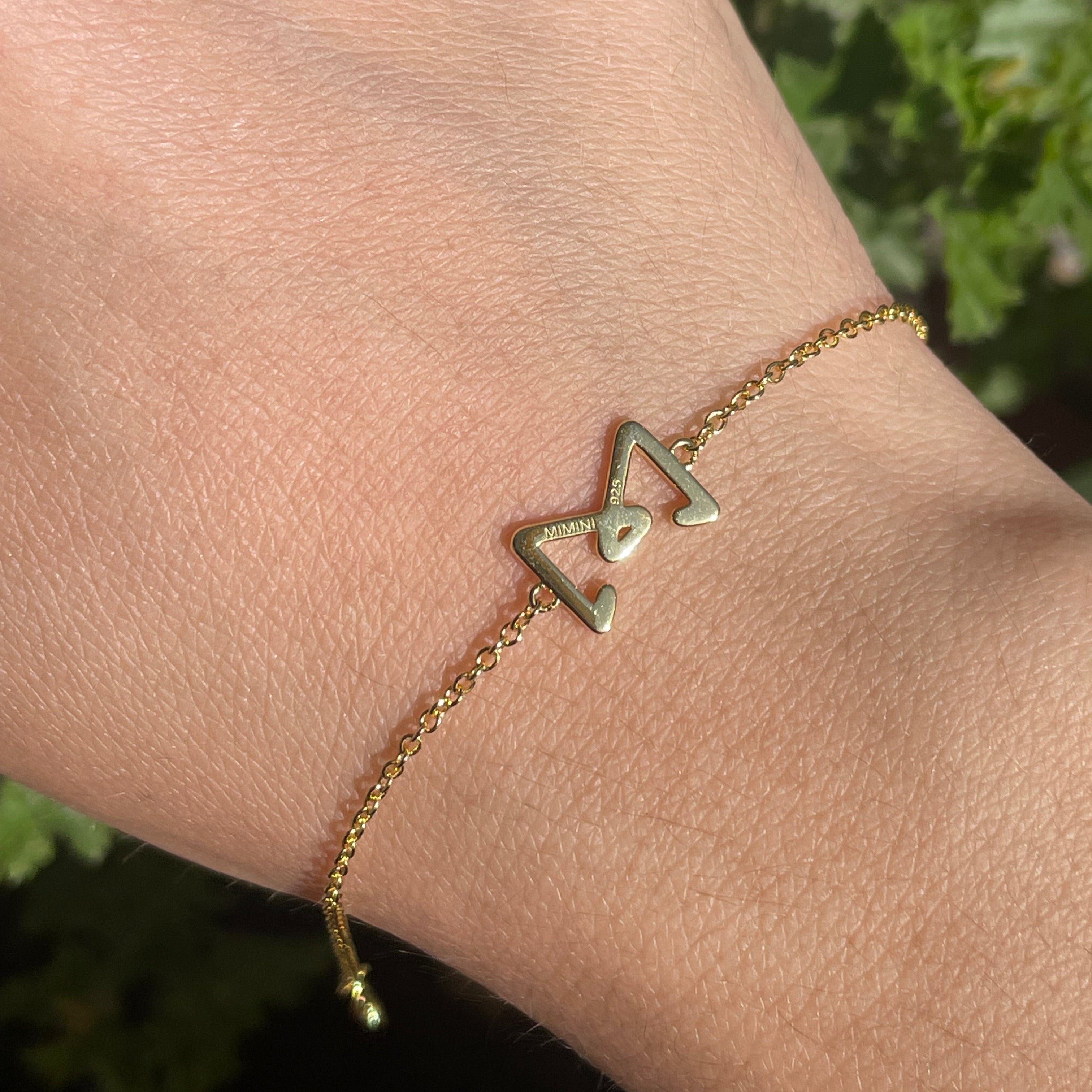 Bracciale Glowy Bow placcato oro