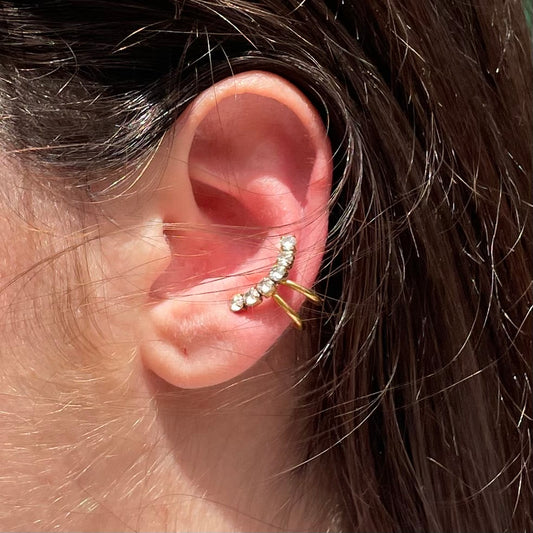 Ear cuff glitter in 2 colori