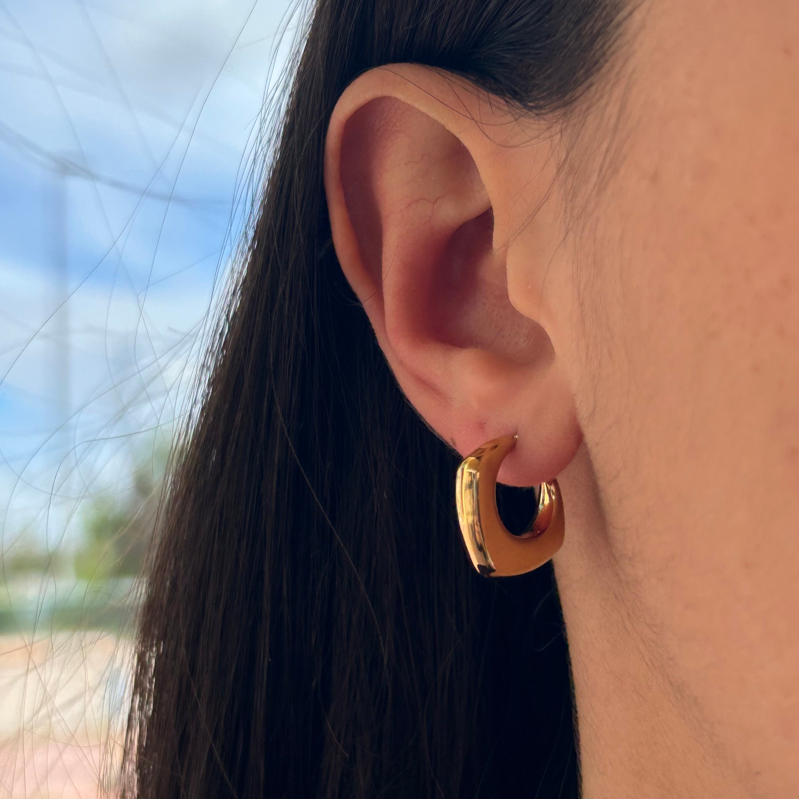 Orecchini square in 2 colori