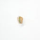 Ear cuff con perle e zirconi verdi
