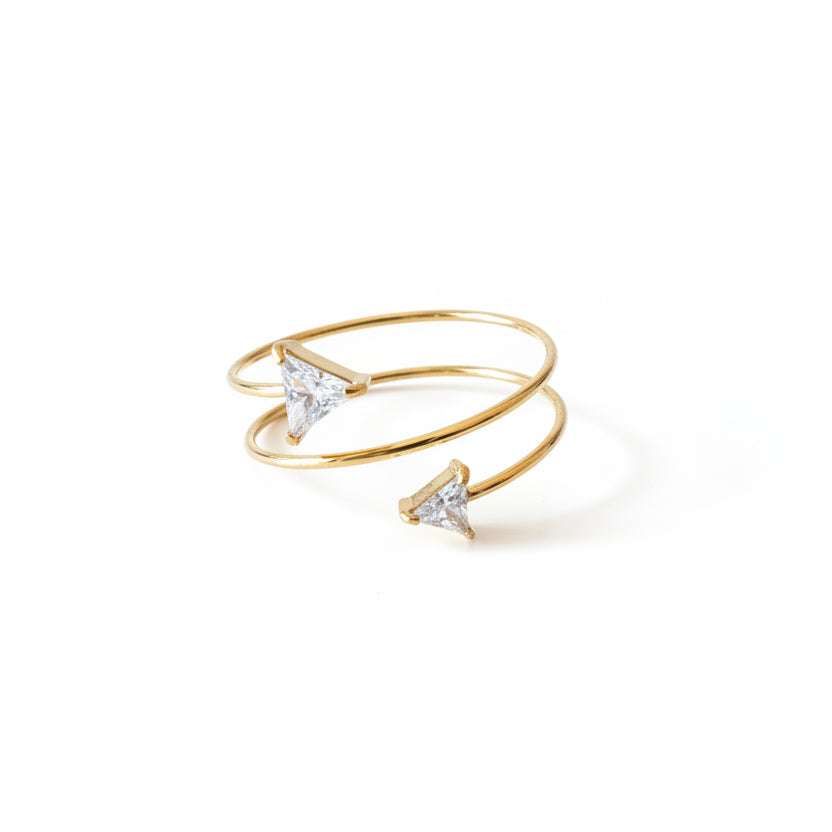 Anello triangle sparkling