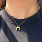 Collana mezza luna in 2 colori