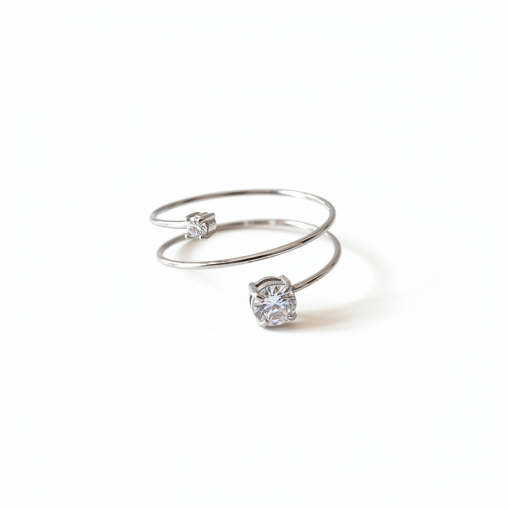 Anello square sparkling