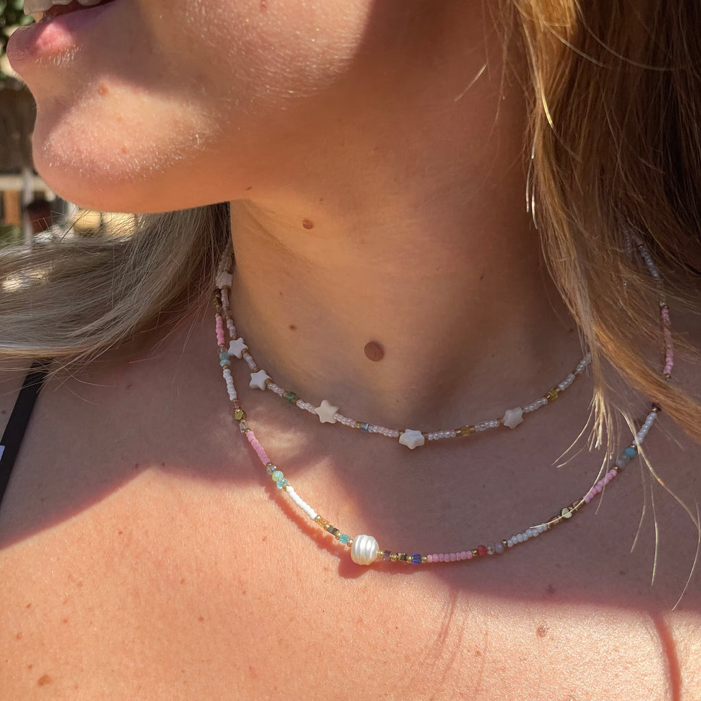 Collana Solea e stelle in 2 colori