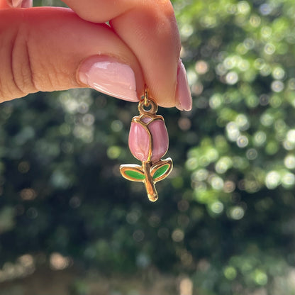 Charm Tulipano sbocciato in 2 colori