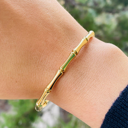 Bracciale rigido Bambù in 2 colori