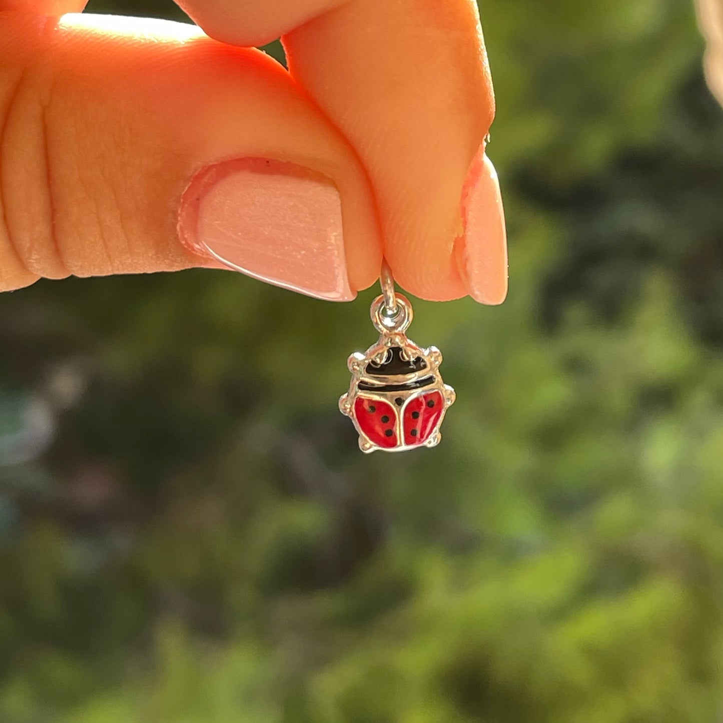 Charm coccinella in 2 colori