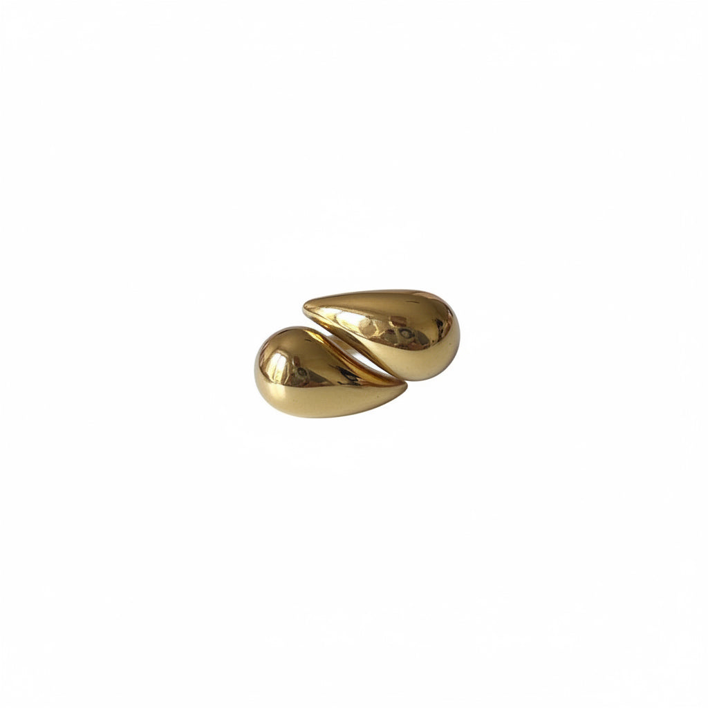 Anello doppia goccia grande