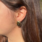 Orecchini ovali glitter in 2 colori