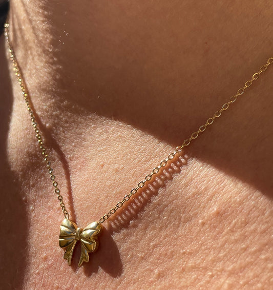 Collana fiocco in 2 colori