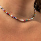 Collana con perle e perline colorate