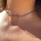 Collana nodo lavorato in 2 colori