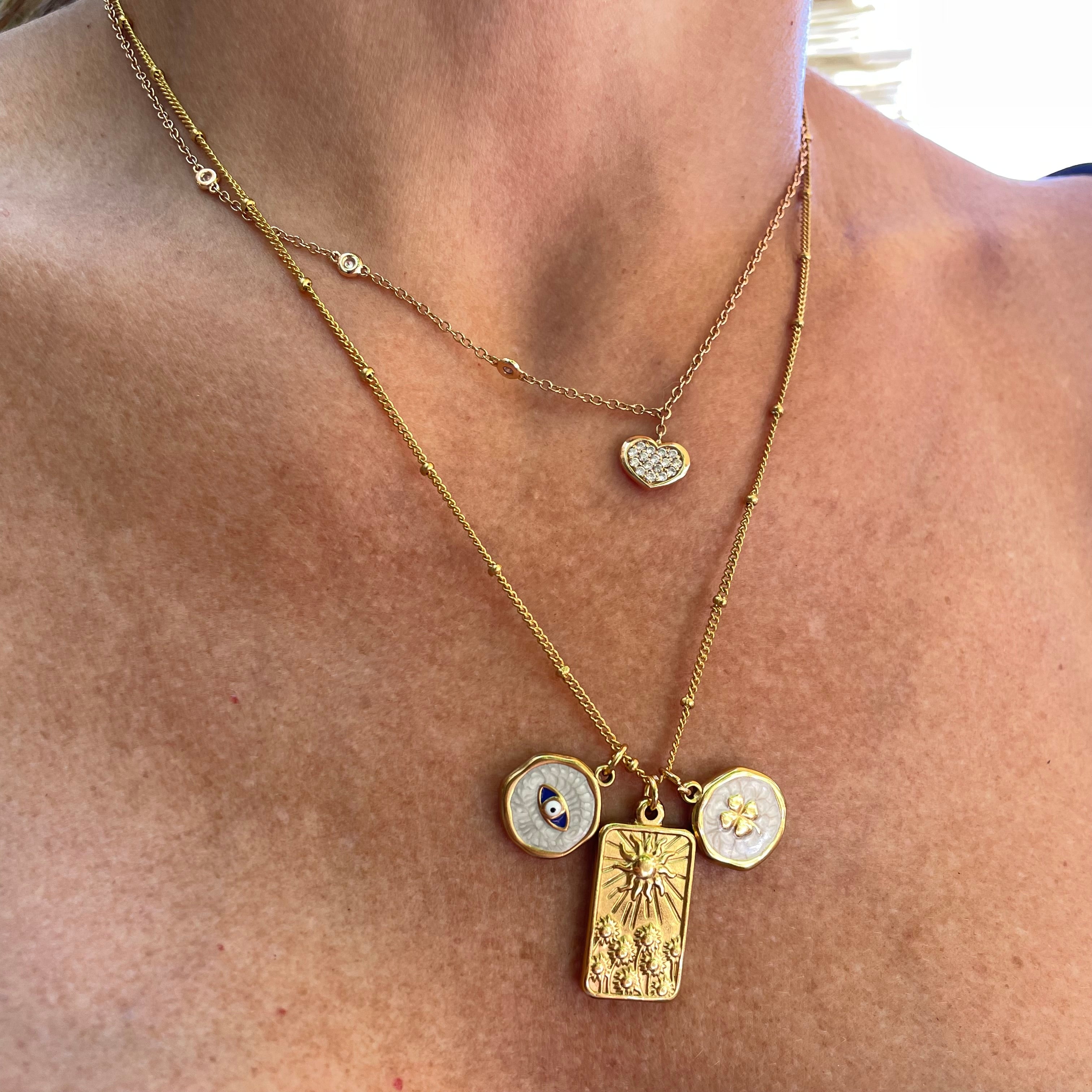 Collana pallini in 2 colori