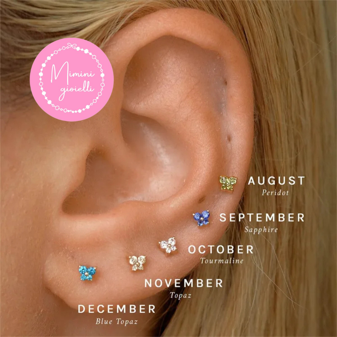 Piercing farfallina piccolo in 12 colori