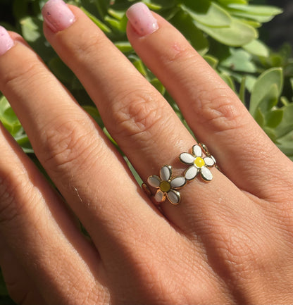 Anello margherite in 2 colori
