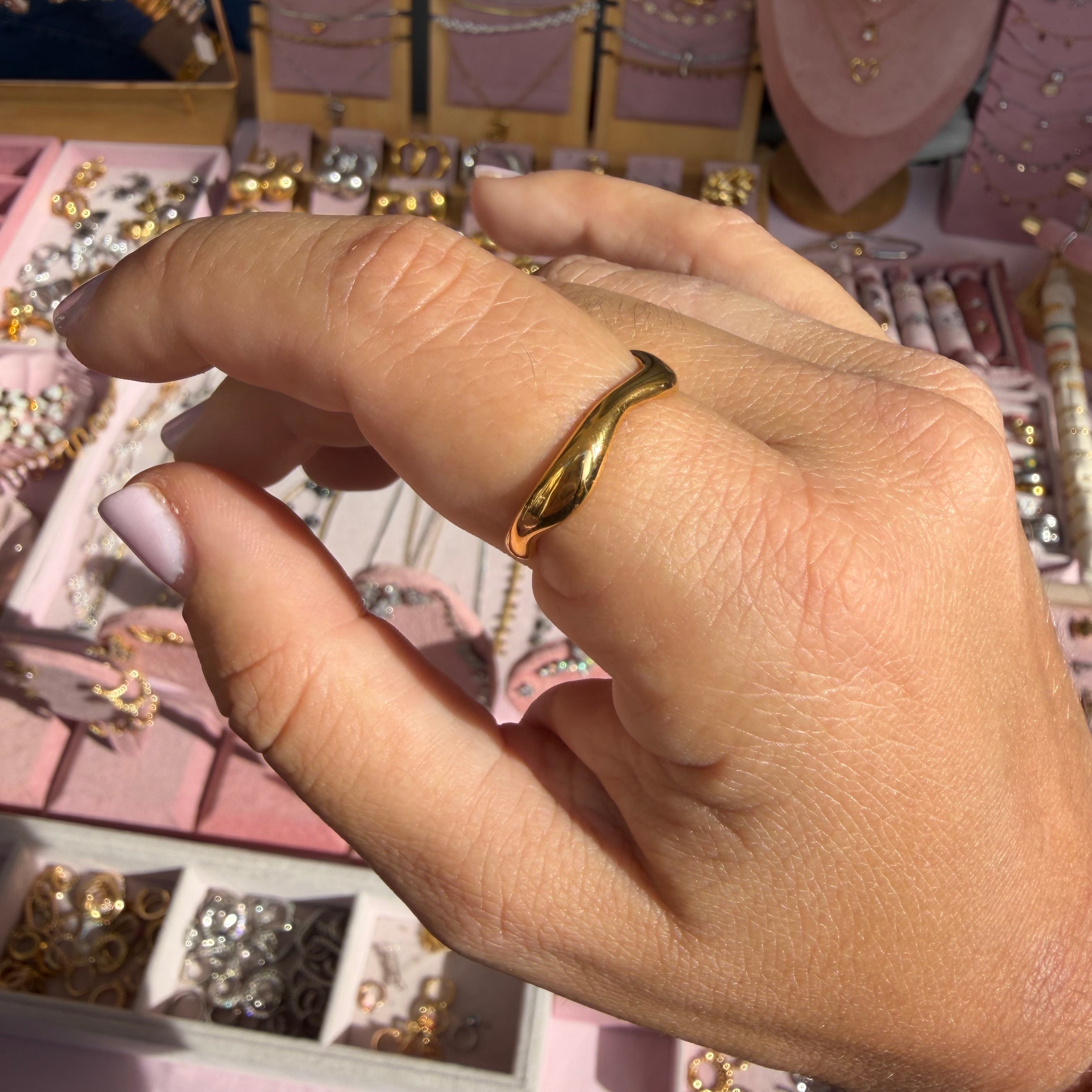 Anello line in 2 colori