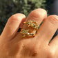Anello granchio e stella in 2 colori