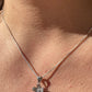 Collana fiore con zirconi