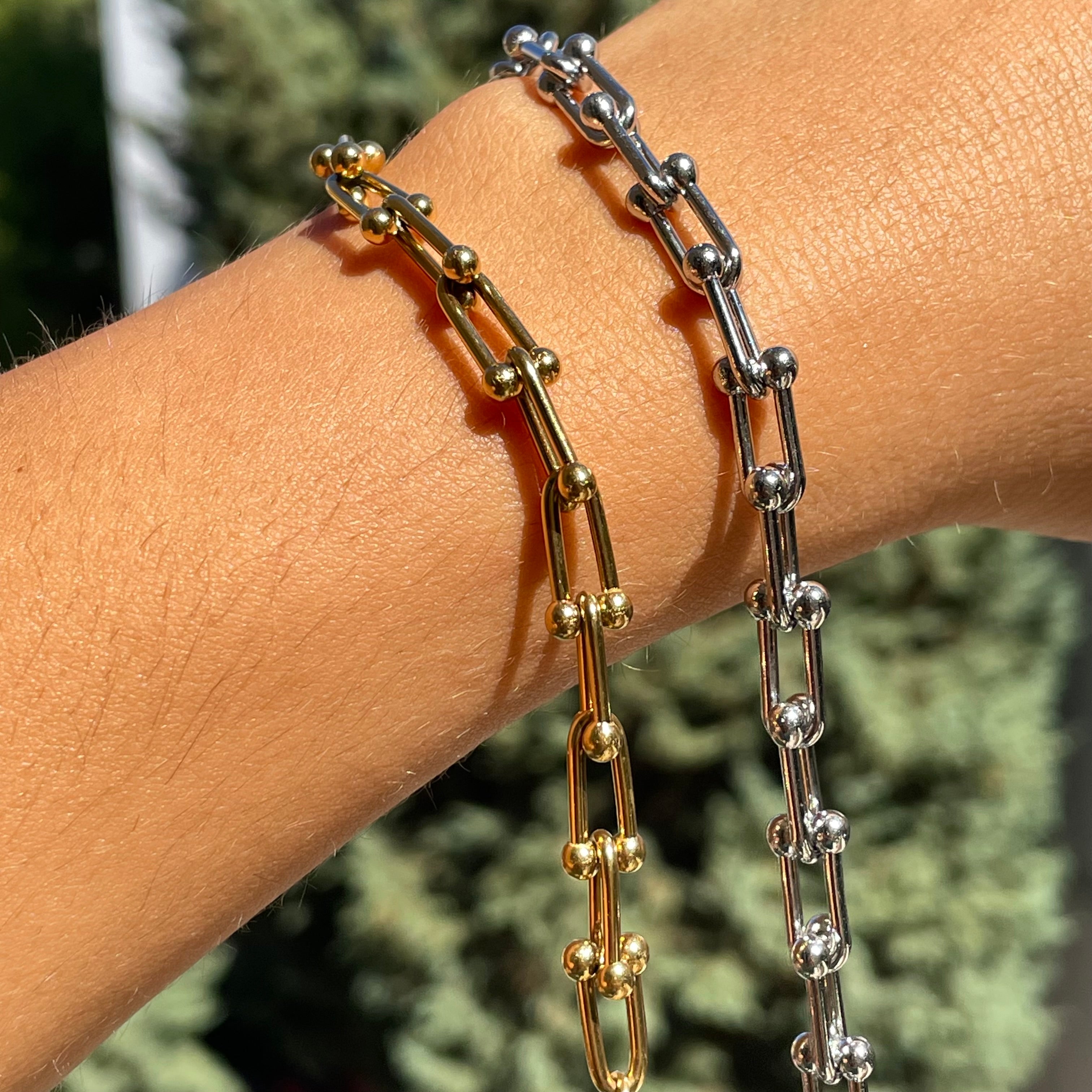 Bracciale bold chain in 2 colori