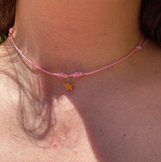 Collana colorata con charmimini in 7 colori