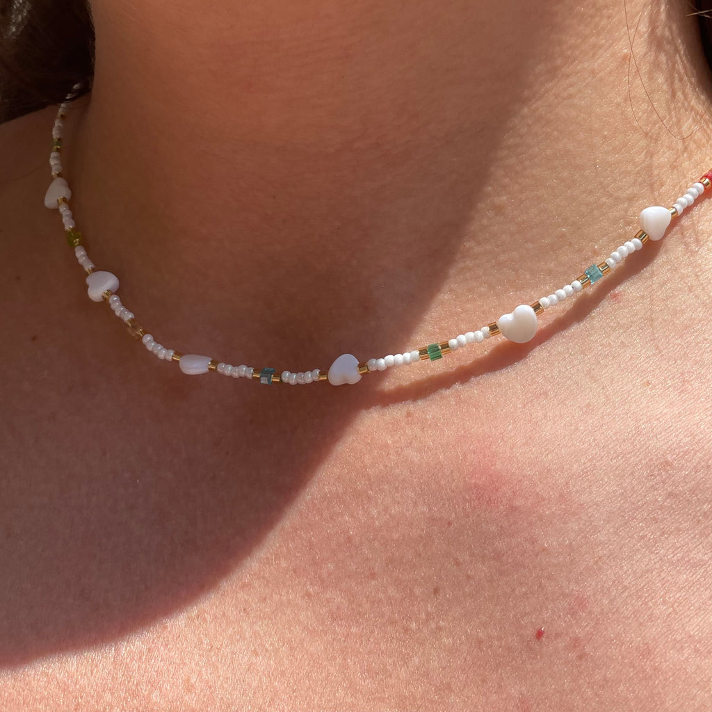 Collana Solea e cuori in 2 colori