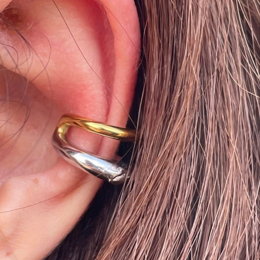 Ear cuff doppia fascia in 3 colori