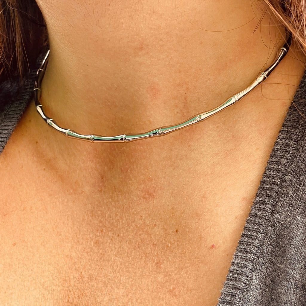 Collana rigida Bambù in 2 colori