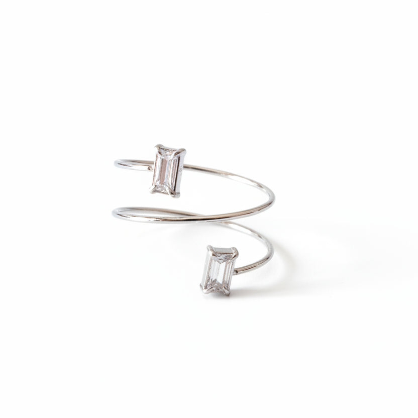 Anello baguette sparkling