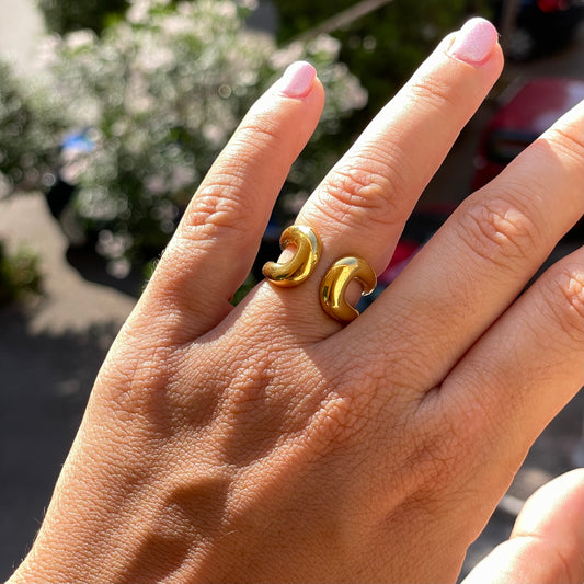 Anello avvolgimi in 2 colori